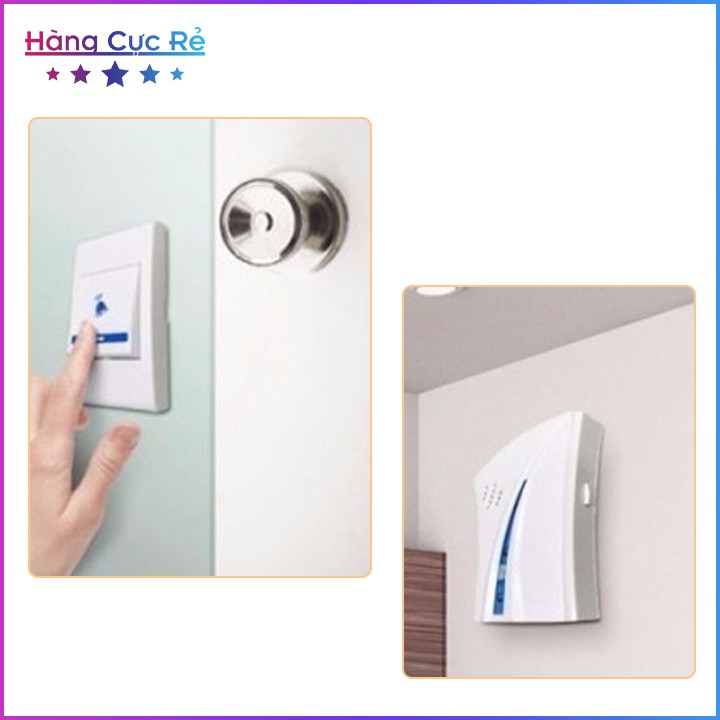 Chuông cửa không dây, chuông cho người già, báo khách dùng pin, nhỏ gọn tiện dụng - Shop Hàng Cực Rẻ