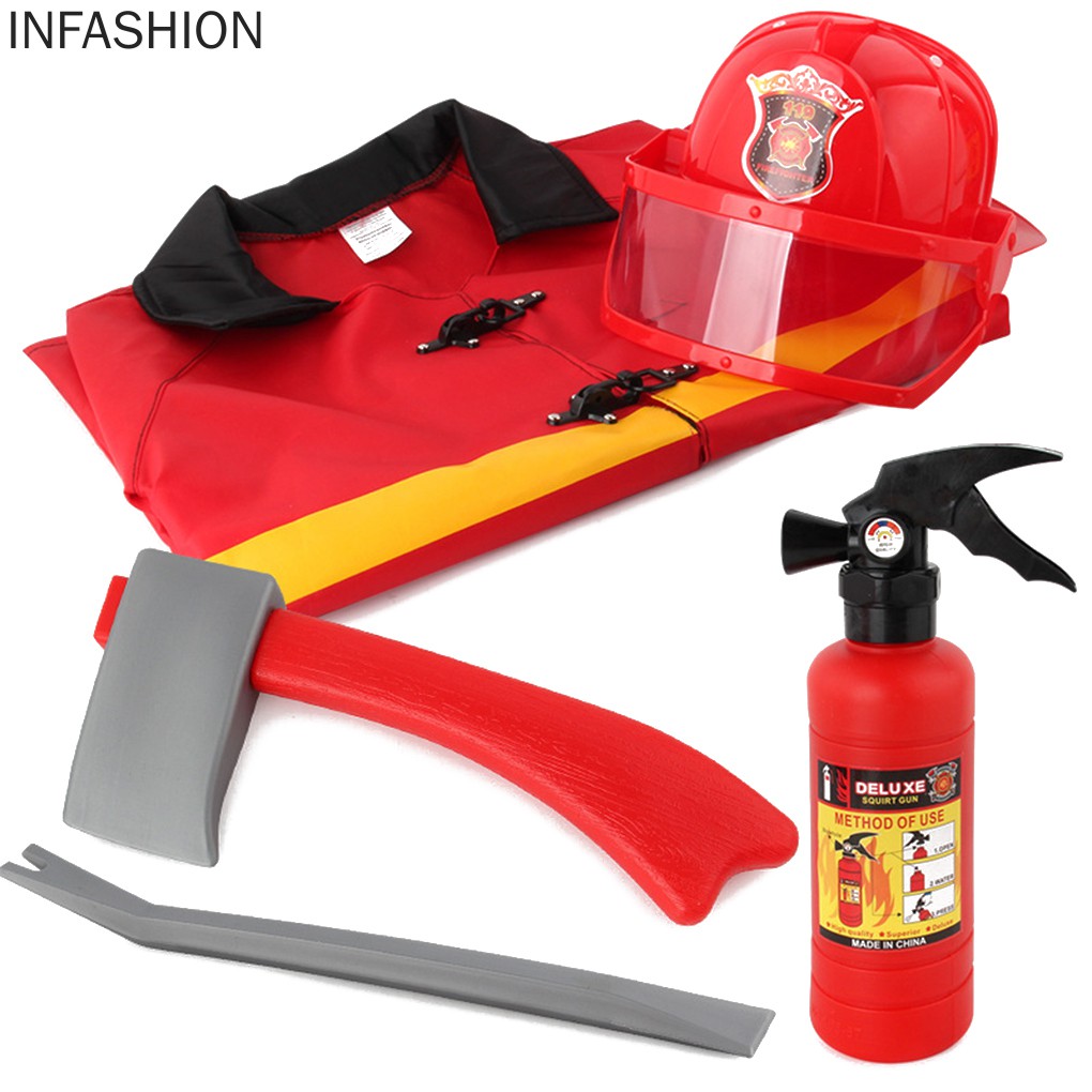 Bộ trang phục hóa thân lính cứu hỏa dễ thương cho bé