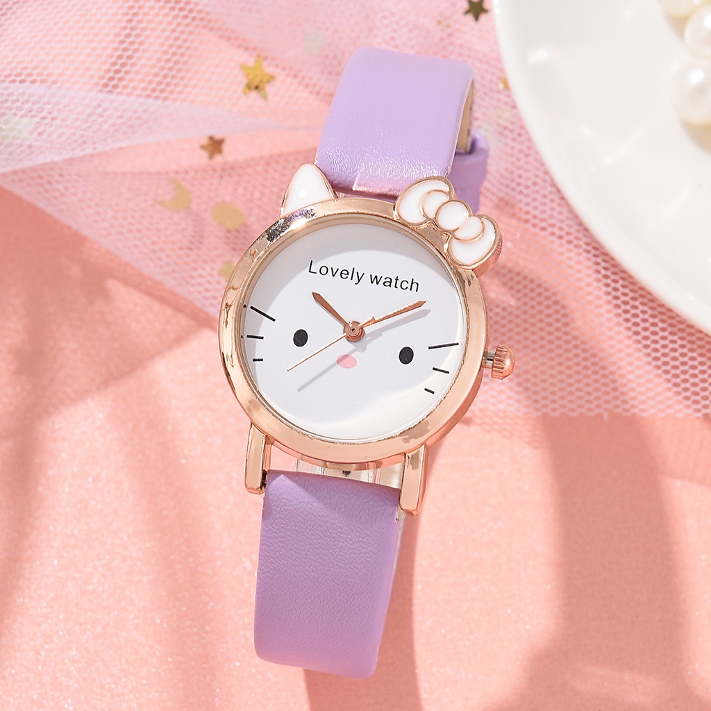 Đồng Hồ Hoạt Hình Dễ Thương Phong Cách Hàn Quốc Cho Học Sinh Tiểu Học
