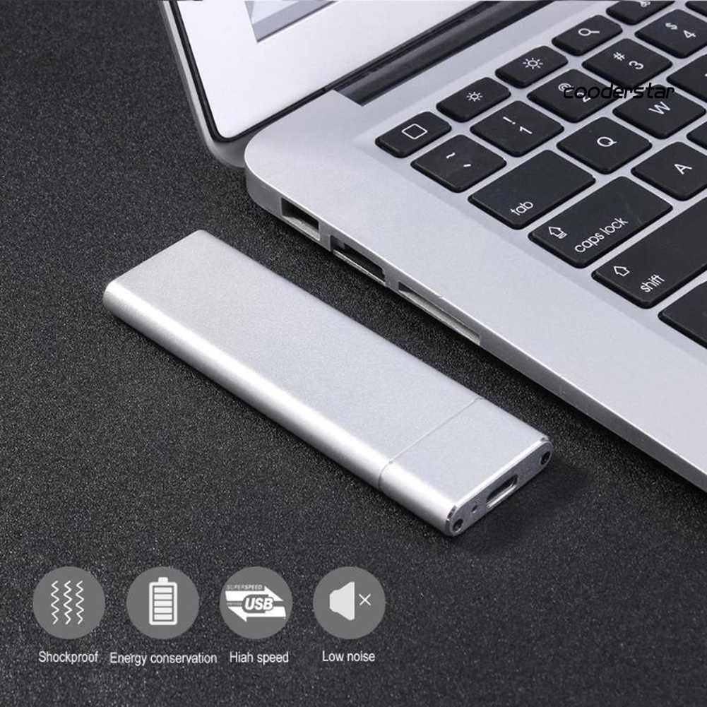 COOD-st Portable Aluminum Alloy SSD M.2 NGFF to USB 3.1 High Speed Mobile Hard Disk Case