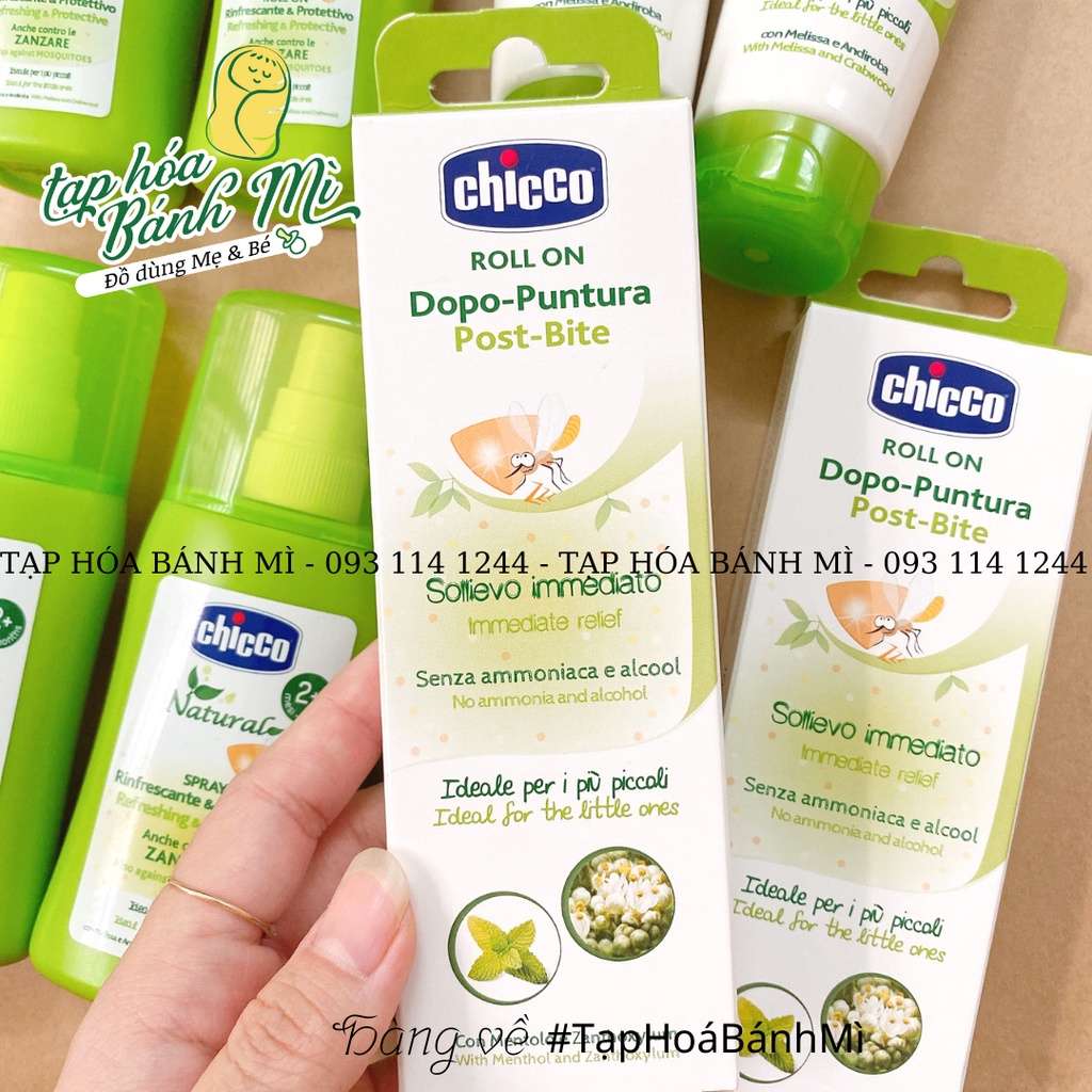 Lăn bôi vết muỗi đốt và côn trùng cắn Chicco 10ml cho bé