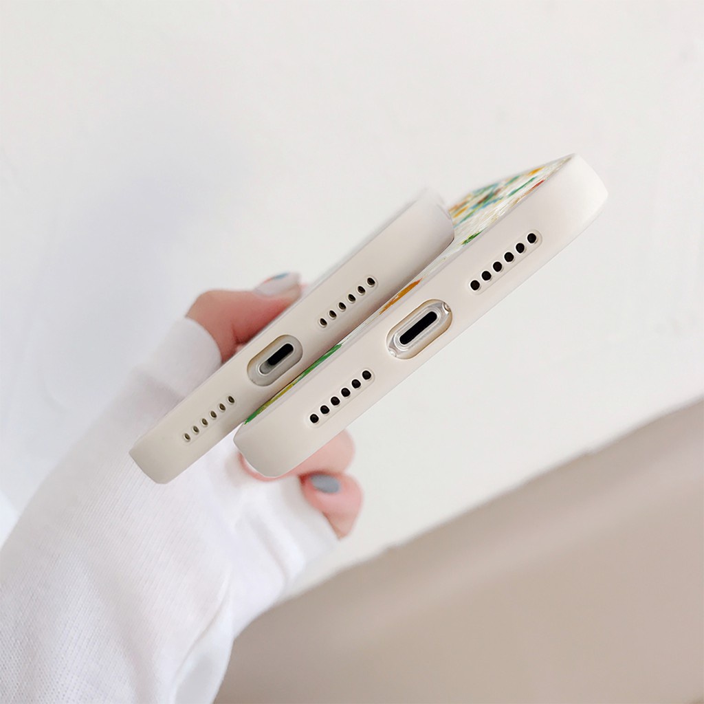 Ốp Lưng Iphone Cạnh Vuông Pearl Daisy, BVC , Iphone5/5s/6/6plus/6s/6splus/7/7plus/8/8plus/x/xr/xs/11/12/pro/ma-sencase