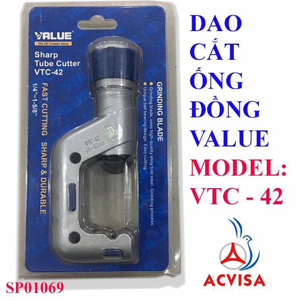 Dao Cắt Ống Đồng Value Model: VTC - 42 (1/4&quot;-5/8&quot;) (Cái)