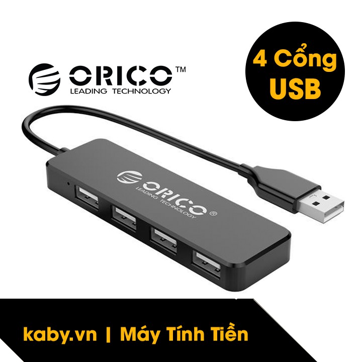 Hub USB ORICO 4 Cổng FL01-BK-BP - FL01-WH-BP - Bộ Chia USB ORICO 4 Port