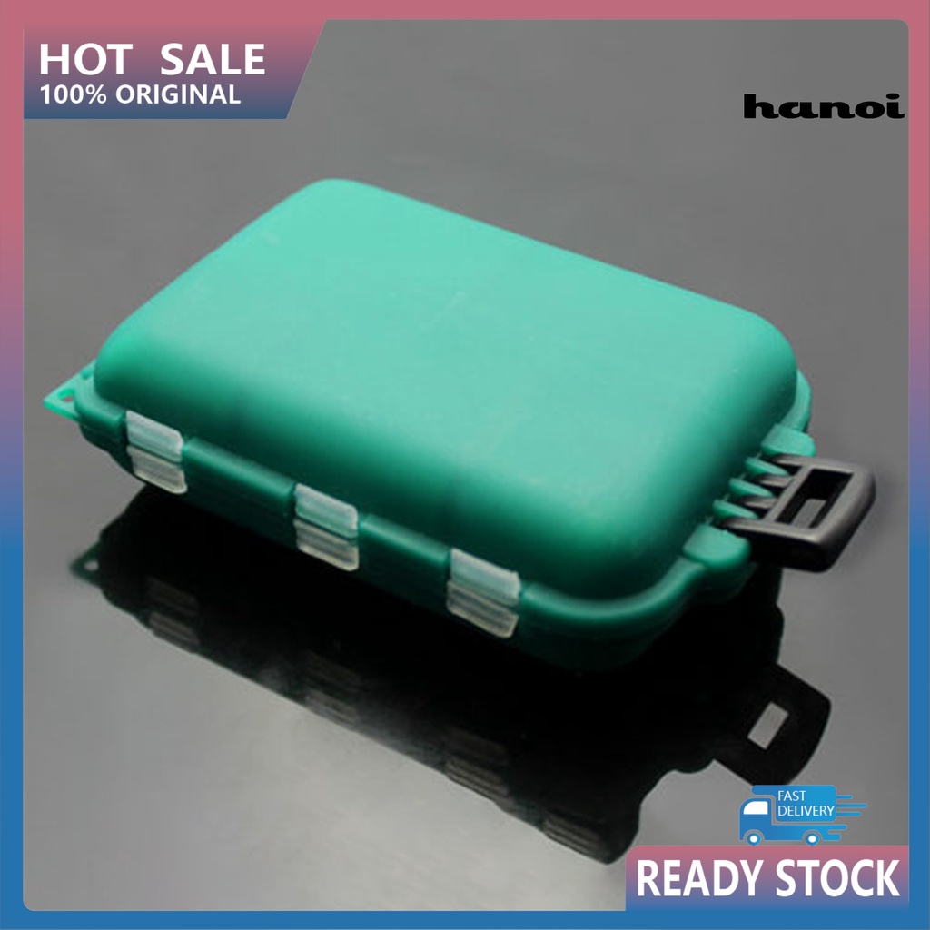 Hộp đựng móc câu cá mini 10 ngăn tiện dụng