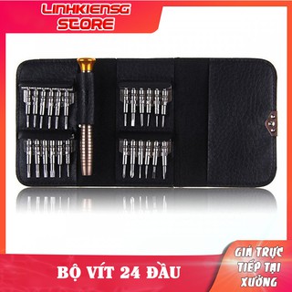 Bộ vít sửa i--phone,sam--sung,xiao--mi... 24 đầu cực chất có ví da
