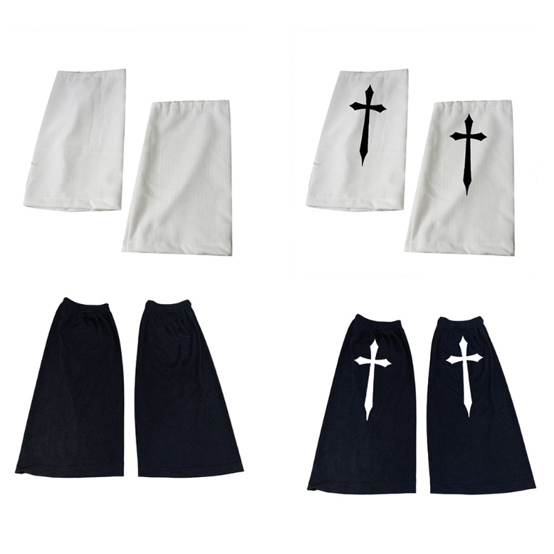 Youyo Vớ Dài Ngang Bắp Chân In Họa Tiết Kiếm Chéo Phong Cách Gothic Punk Harajuku Dành Cho Bạn Nữ