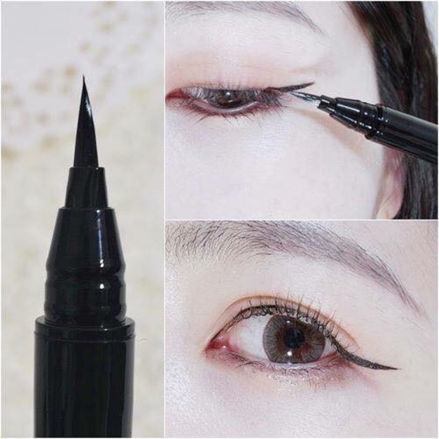 Bút dạ kẻ mắt Karadium Waterproof Brush Liner Black