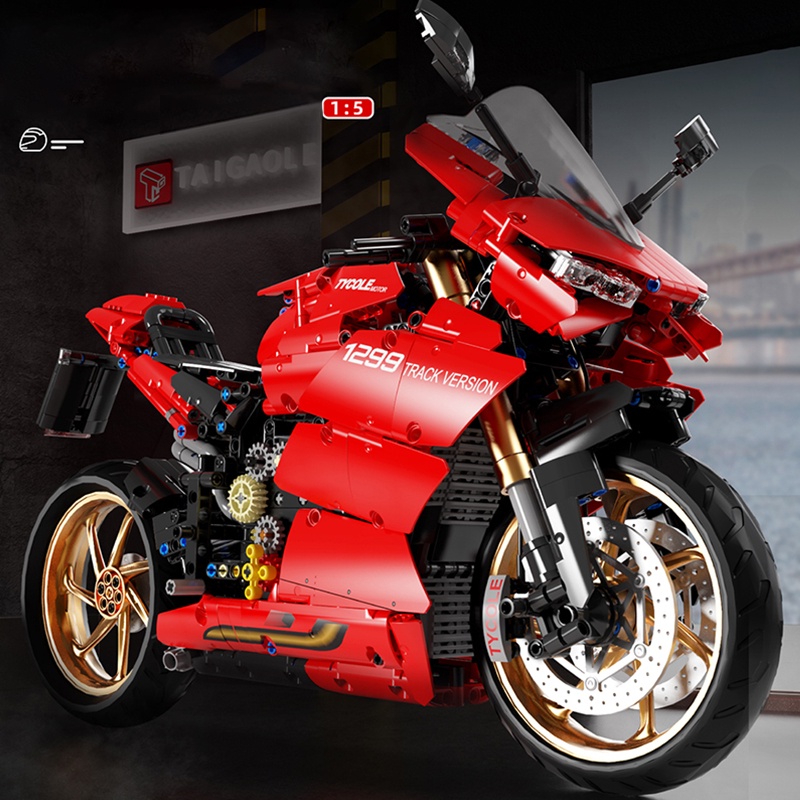 Đồ chơi giáo dục Lắp Ráp mô hình xe máy Ducati V12 Motorcycle 1:5 T4020