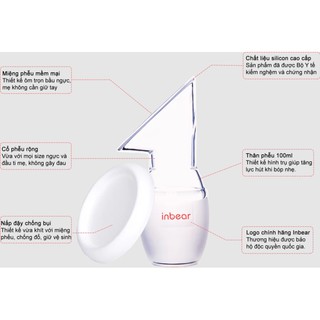 Cốc hứng sữa Silicone cao cấp Inbear Nature