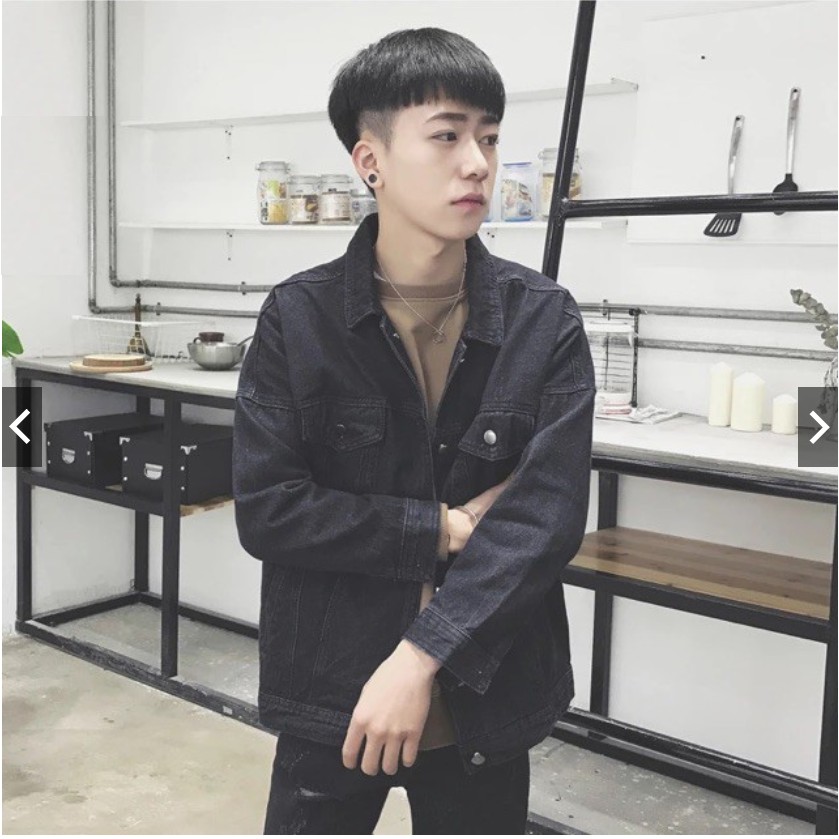 áo khoác jean nữ màu đen A577