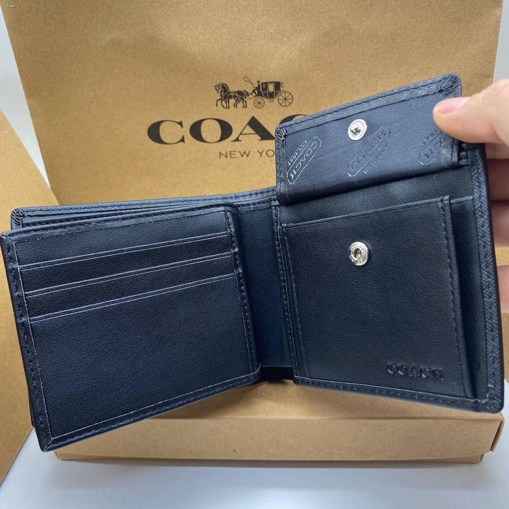 Ví nam COACH / Ví tiền xu F74771 / Ví gấp