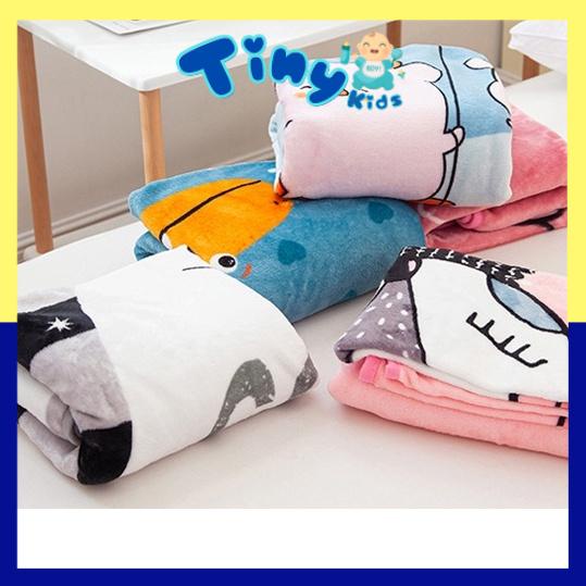 Chăn lông tuyết cho bé hình thú mềm mịn nhiều hình siêu dễ thương 1mx1m4 - Tiny Kids