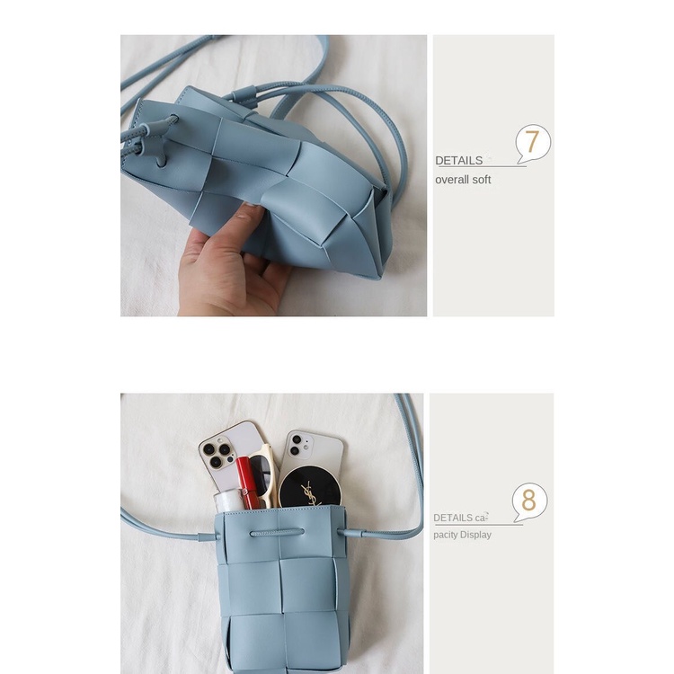 Túi Bucket Mini Đựng Điện Thoại Kiểu Dáng Đơn Giản Xinh Xắn