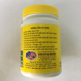 Phân bón lá Grow More 20-20-20 + TE (lọ 100gr)