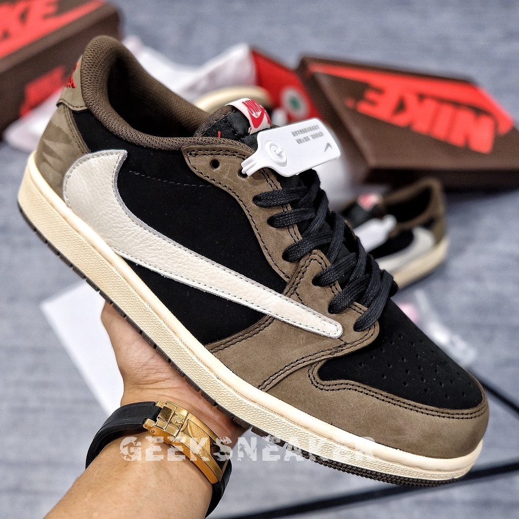 [GeekSneaker] Giày Jordan 1 Low Travis Scott OG - Nguyên bản SC