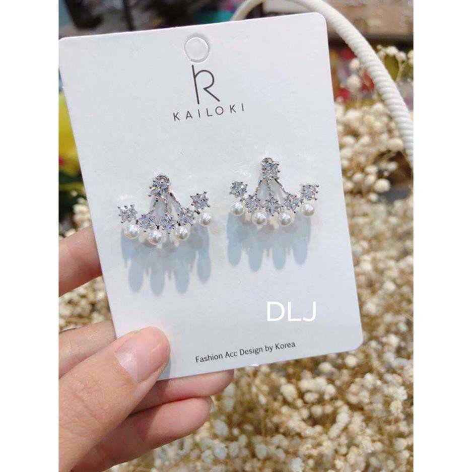 Khuyên tai bạc thật nữ cá tính mẫu chùm nổi bật ms60/ Trang sức bạc JQN