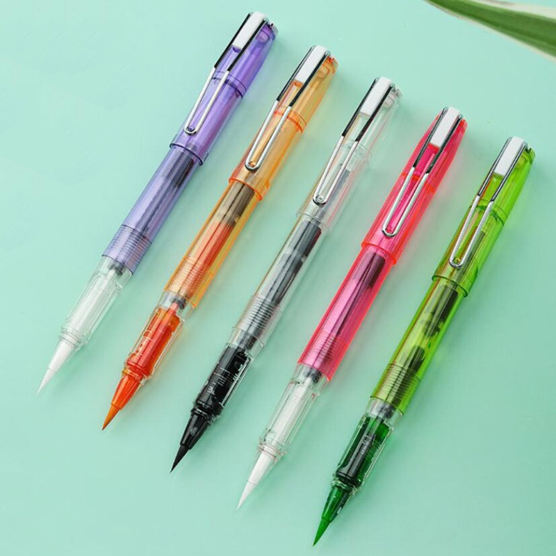 Bút lông viết thư pháp vẽ tranh mực nước nylon mềm mại đổ đầy lại được tiện lợi