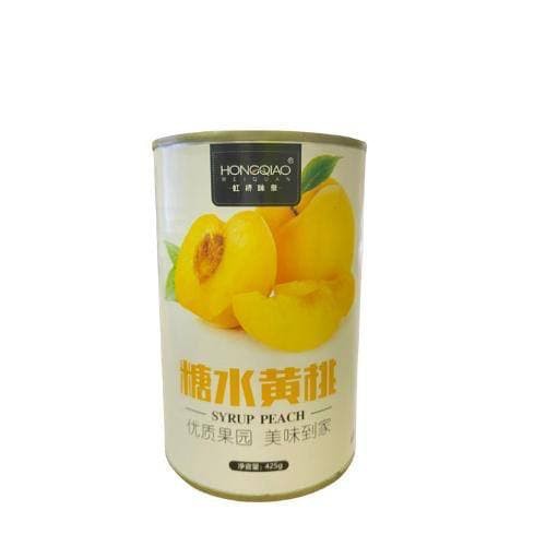 Trà Đào Ngâm Đóng Hộp Hongqiao Lon 425gr