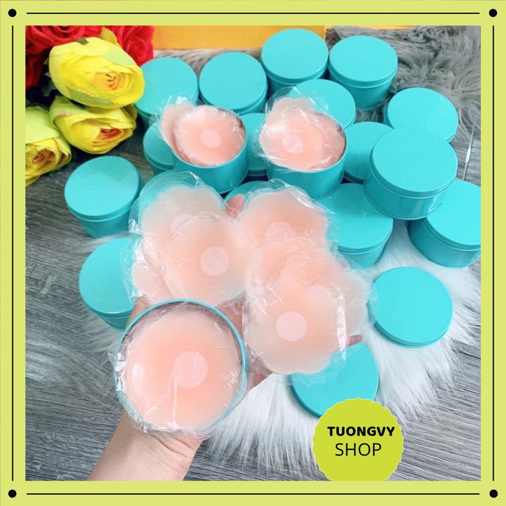 Hộp 10 miếng dán ti silicon, hộp 5 đôi dán ti silicon