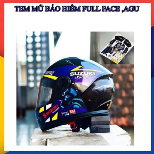 TEM MŨ BẢO HIỂM FULL FACE , AGU