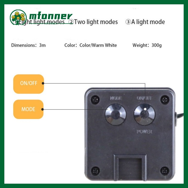Dây Đèn Led 10 Bóng 3m Mini Hình Nấm Sử Dụng Năng Lượng Mặt Trời Chống Thấm Nước Trang Trí Sân Vườn