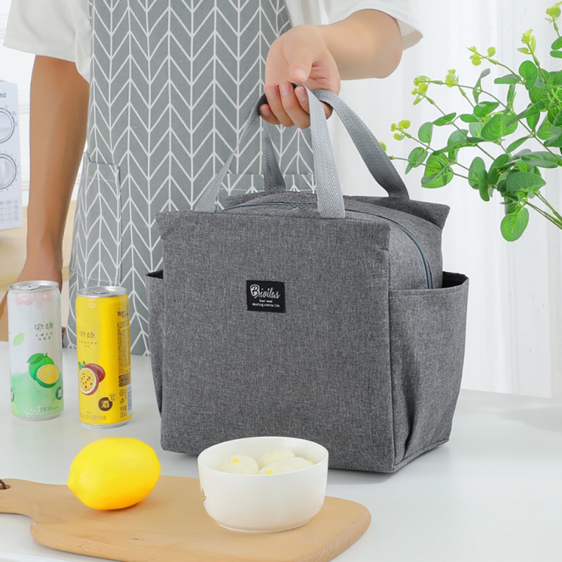 Túi đựng hộp cơm giữ nhiệt chống thấm nước sức chứa lớn tiện dụng