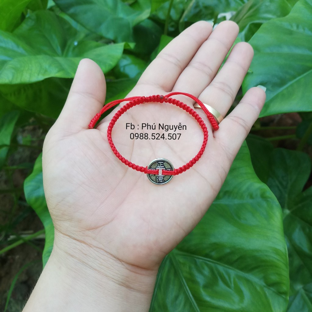 Vòng Tay Handmade Đồng Xu May Mắn ( Thông báo size cổ tay)