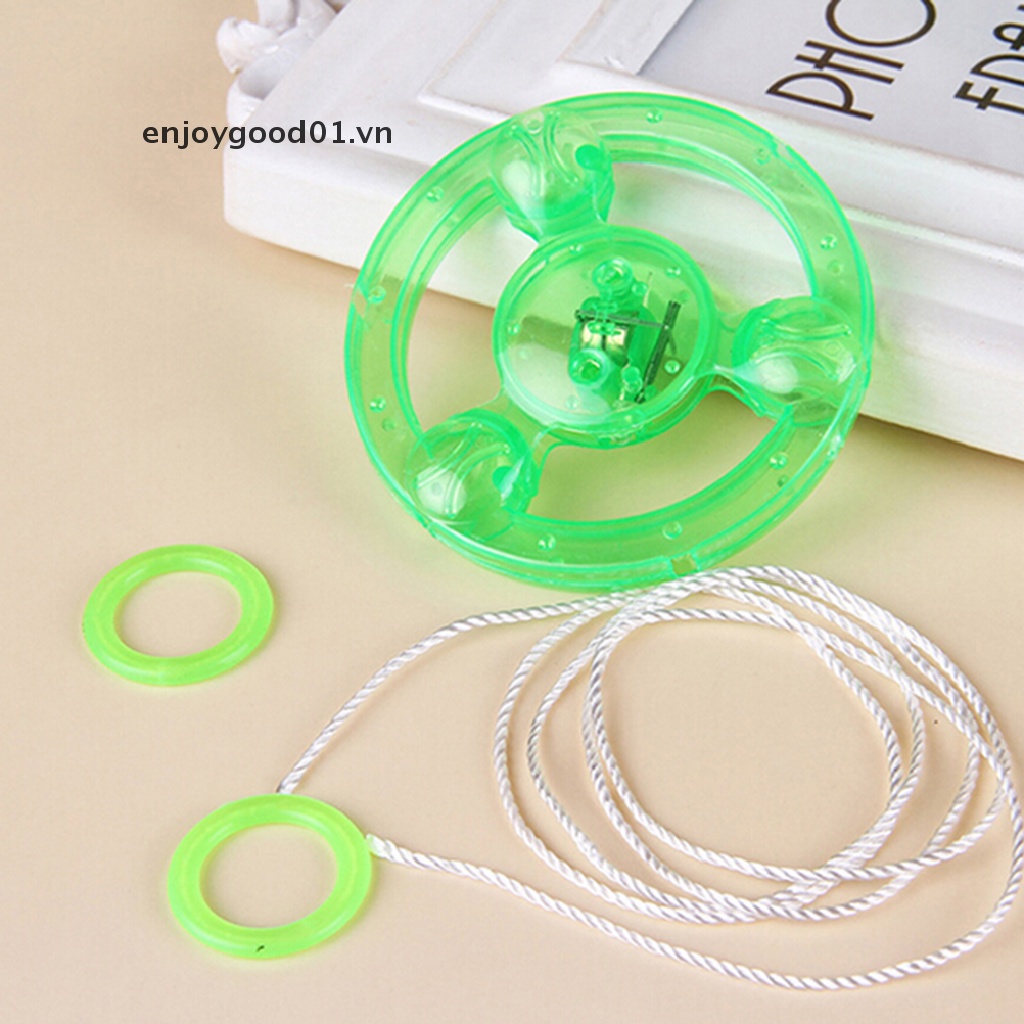 Đĩa Bay Đồ Chơi Bằng Nhựa Có Đèn LED Nhiều Màu Sắc Dành Cho Trẻ Em
