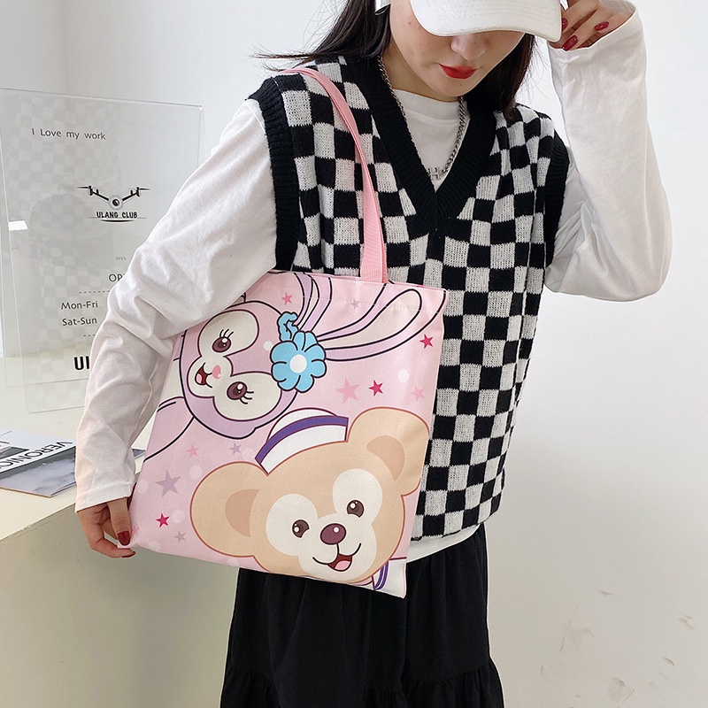 Túi Tote Đeo Vai Sức Chứa Lớn in Họa Tiết Dailu Thời Trang 2022