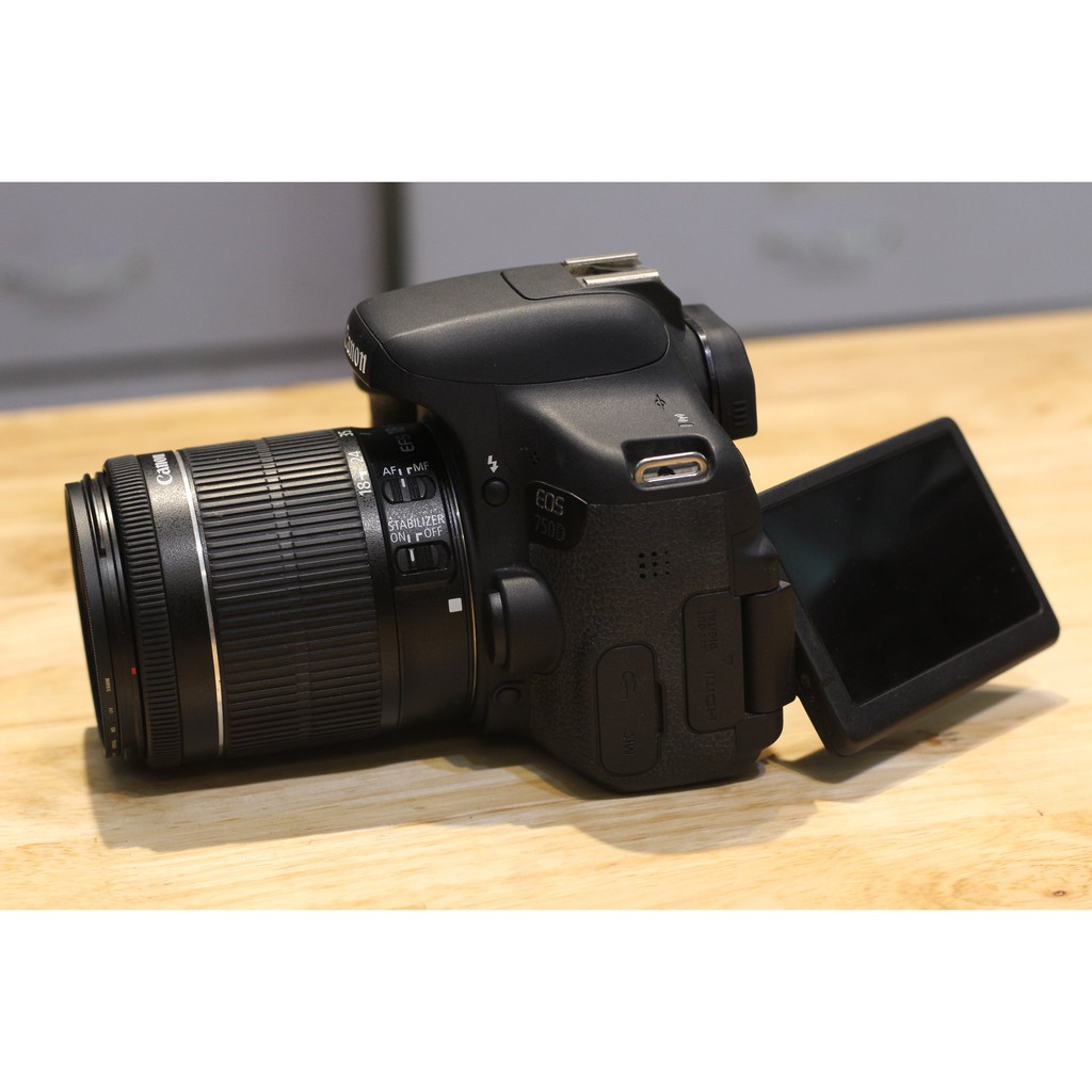 Máy ảnh canon 750D lens 18-55 STM