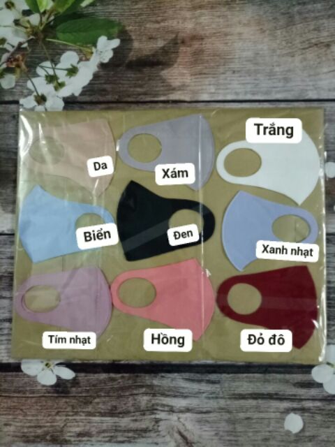Giá siêu rẻ-Set10 cái khẩu trang vải su poly 2da cao cấp