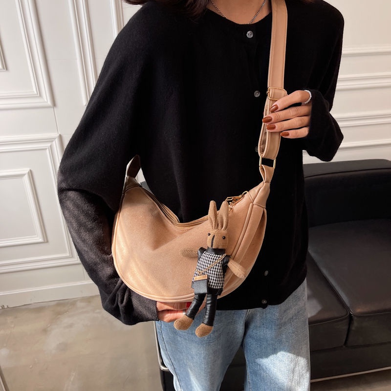 Túi Đeo Chéo Bằng Len Nhám Kiểu Dáng Hợp Thời Trang Phù Hợp Với Mùa Đông Với 8 Phong Cách Tùy Chọn