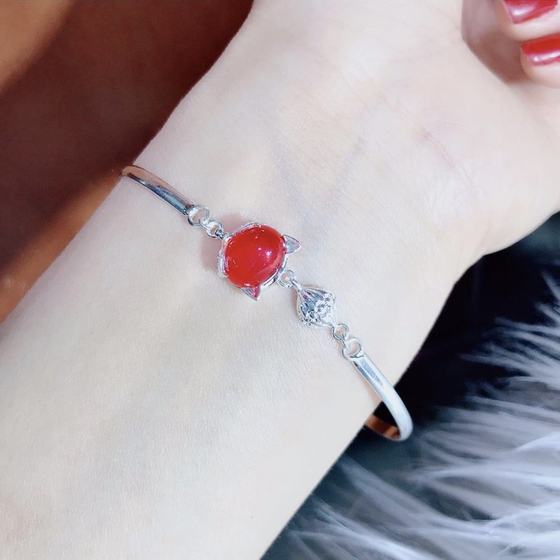 Lắc tay hồ ly bạc ta - đem lại may mắn - Vàng Bạc Khải Khải