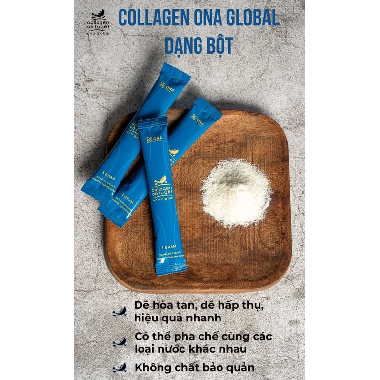 01 HỘP COLLAGEN CÁ TUYẾT ONA GLOBAL CHÍNH HÃNG TỪ NAUY