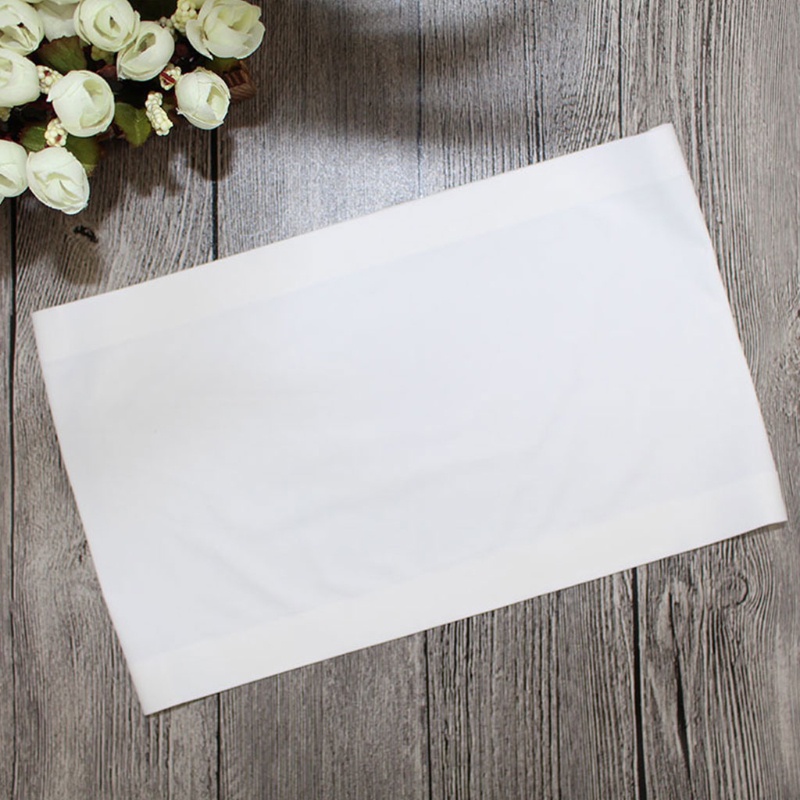 Xiangbao Áo Lót Ống Không Dây Bằng Lụa Băng Không Đường May Màu Trơn Cho Nữ