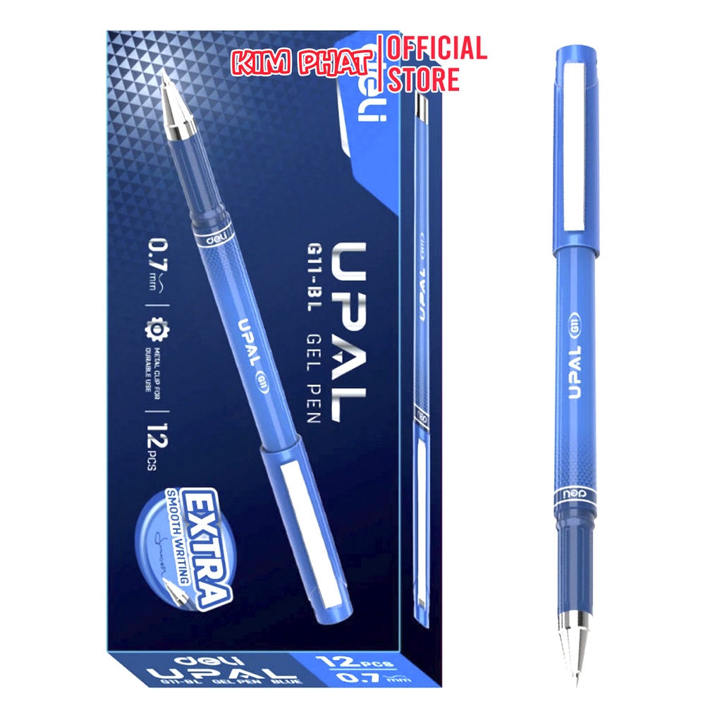 Bút ký, Bút bi nước mực Gel Deli Upal G11 0.7mm Và Ruột thay thế G14