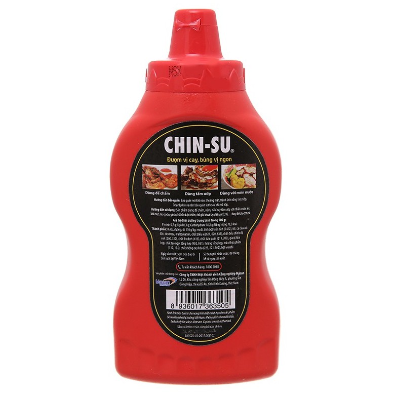 Tương ớt Chinsu chai 250g - Đượm vị cay, bùng vị ngon