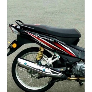 Tem Rời Honda Wave Blade Đỏ Đen - Tem Chuẩn