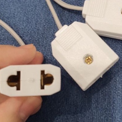 Phích âm có dây nối nhựa ABS, phích nối nguồn adapter camera dây dài 8CM - ShopLinhKien VN