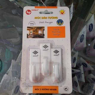 Móc dán tường, vĩ 3 cái