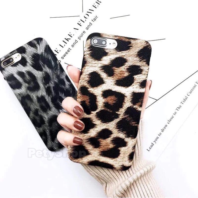 Ốp giả da beo iphone X