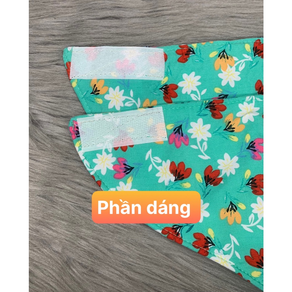 HCM] combo 5 khẩu trang vải , lỗ che chán chống nắng, kiểu cánh dơi , vải tole , giao ngẫu nhiên nhiều màu, ảnh thật
