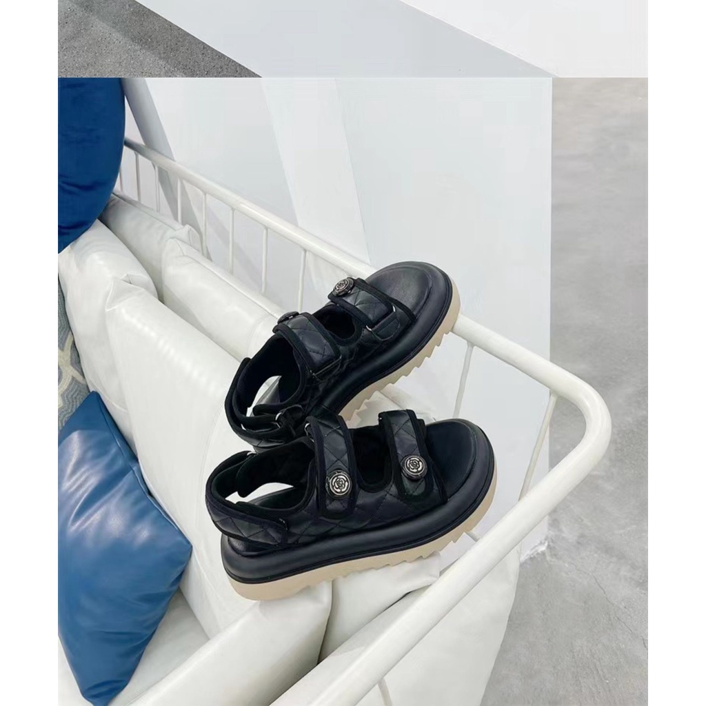 Sandal học sinh đế răng cưa chàm CC tăng chiều cao