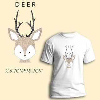 Miếng ủi truyền nhiệt offset dán quần áo hình DEER