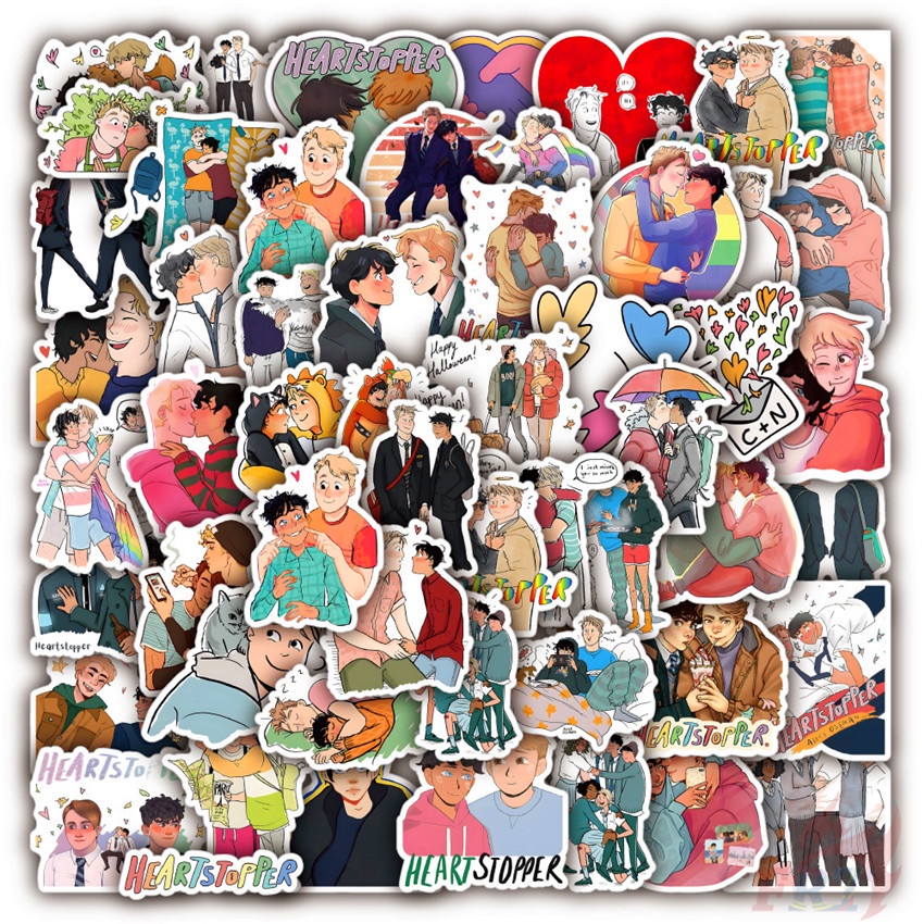 50Pcs/Set ❉ Heartstopper Series 03 Stickers ❉ Waterproof DIY Fashion Decals Doodle Stickers