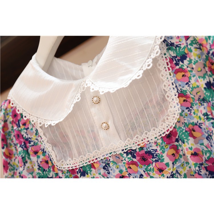 🌸Hàng Order🌸 Váy Hoa Bigsize Cổ Bèo Trắng Tiểu Thư Sang Chảnh🌸Hàng Quảng Châu | BigBuy360 - bigbuy360.vn