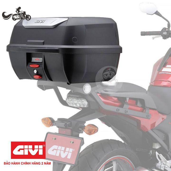 Thùng Sau 43 Lít Mã E43NTL Hàng Chính Hãng Givi Bảo Hành Đựng 2 Nón Bảo Hiểm