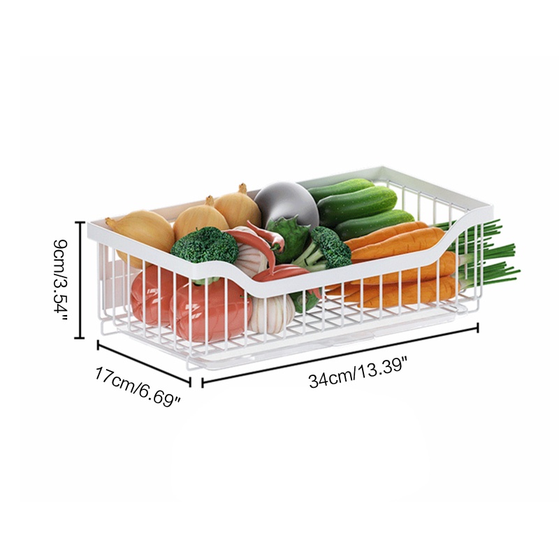 Rổ Kim Loại Treo Tường Đựng Rau Củ Quả Ráo Nước Tiện Dụng Cho Nhà Bếp