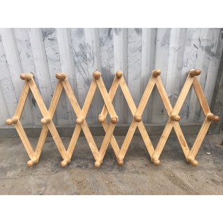 Móc áo gỗ 10 núm loại lớn phi 28